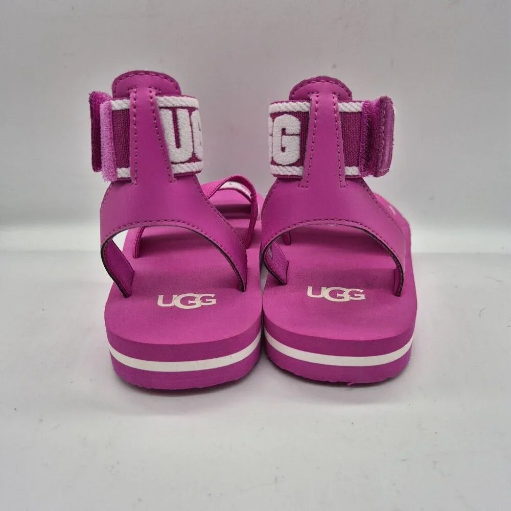 UGG Youth Girl's Size 10 Sandals Slip On Shoes Slide Ankle Strap Pink